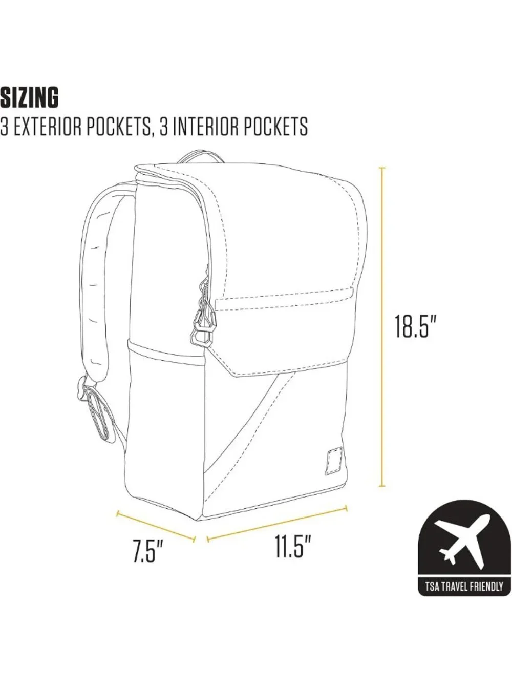 Stylish 21L Top-Load Backpack in Brown | Durable, Spacious, Perfect for Travel